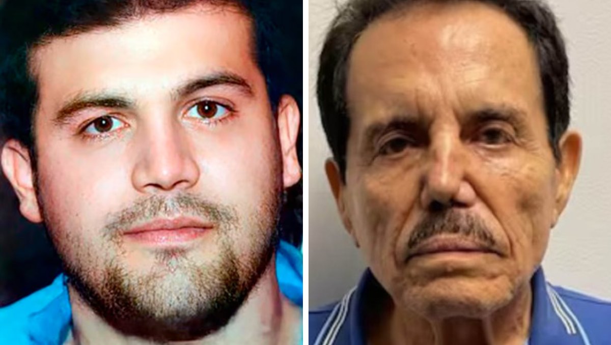 Joaquín Guzmán López (izq) reconoció haber fraguado el plagio de 'El Mayo' (der) | Especial