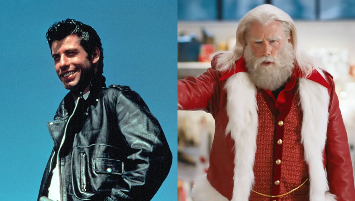 John Travolta revivió a Danny Zuko, pero como Santa Claus recreando la canción icónica 'Greased Lightnin'