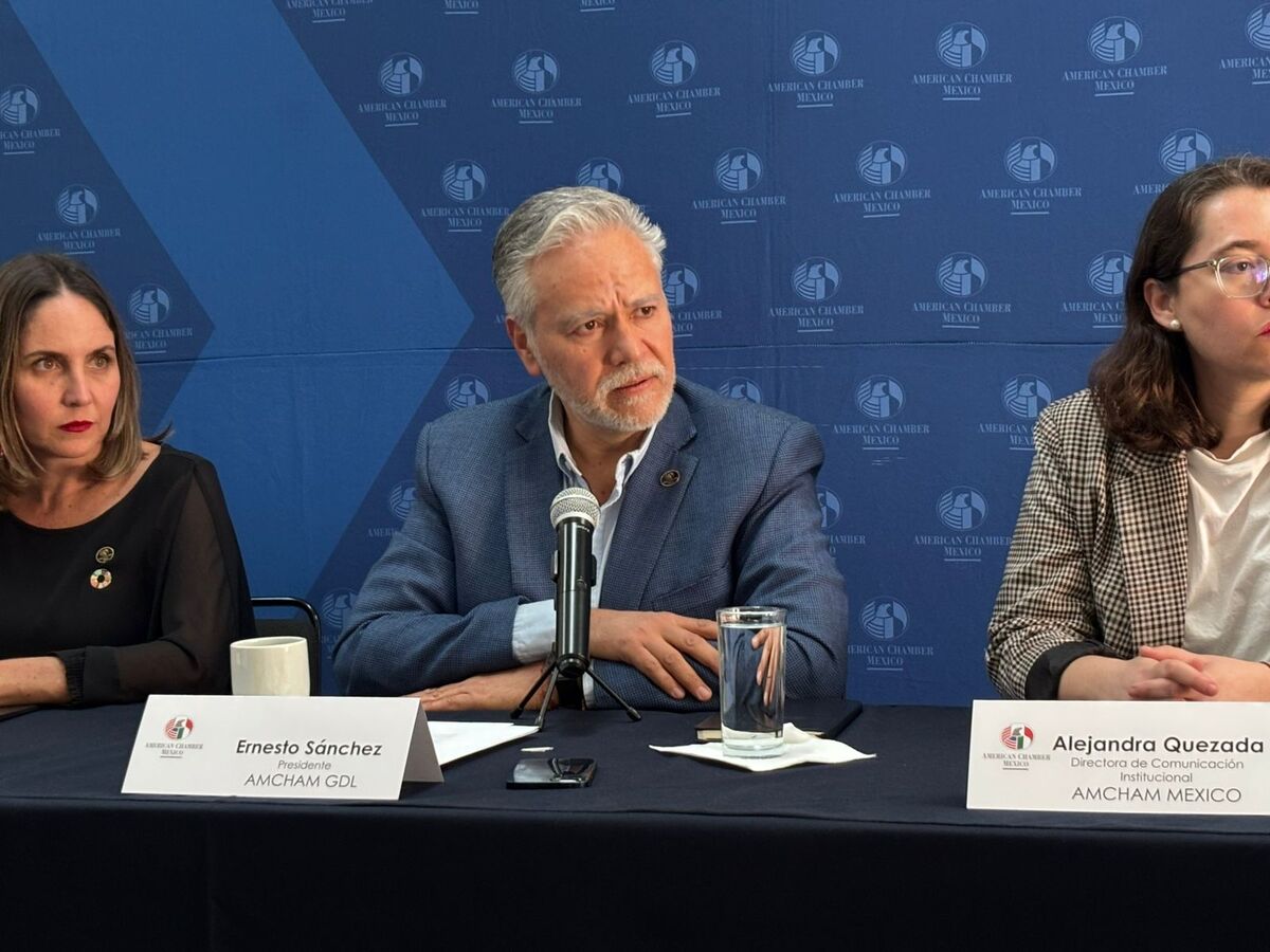 Presentación de la American Chamber, Capítulo Jalisco. (Roberto Hurtado)
