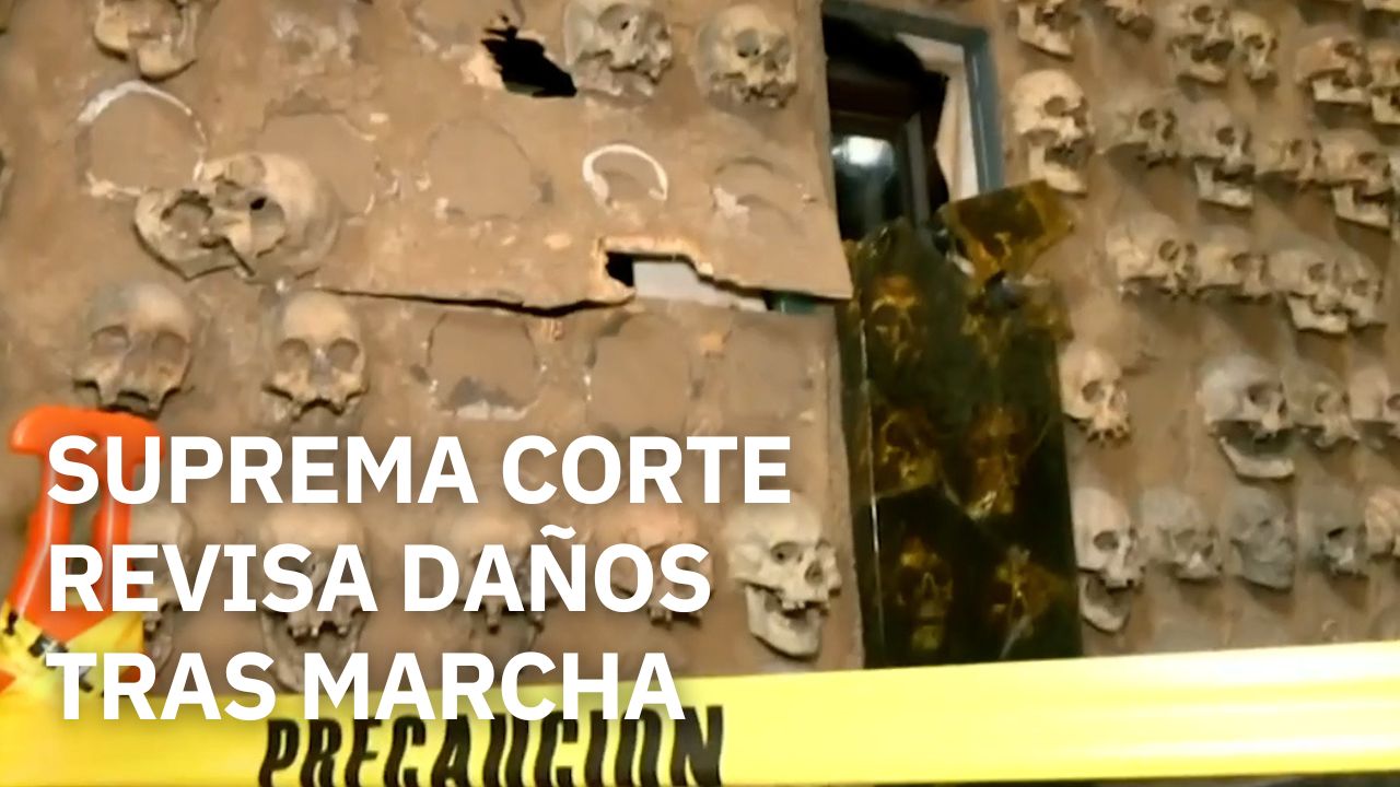 Suprema Corte revisa daños en su sede por afectaciones durante marcha del 15 de noviembre