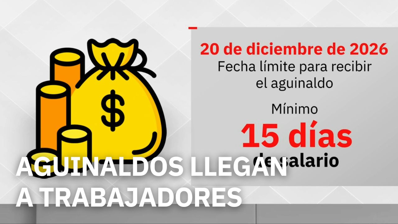Entrega de aguinaldo a trabajadores fortalece economía familiar en fin de año