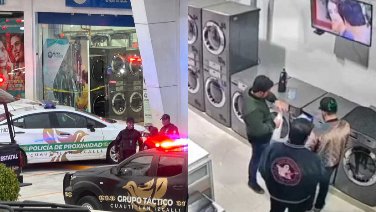 Tres hombre fueron víctimas de una ataque armado dentro de una lavandería de la Plaza Arkana. Foto: (Especial)