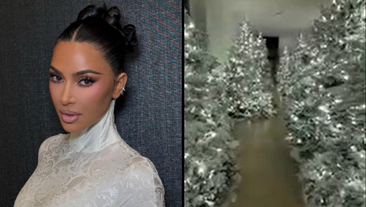 Kim Kardashian presume espectacular decoración navideña con 15 árboles blancos en su casa: “No puedo explicarles cómo se siente” | VIDEO