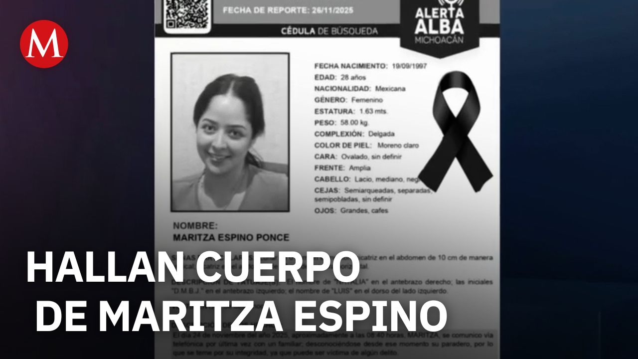 Localizan el cuerpo de Maritza Espino al oriente de Uruapan tras su secuestro con sus dos hijas