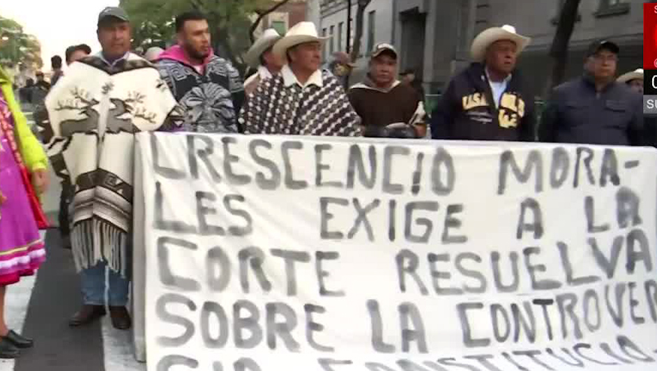 Marcha de comunidades indígenas protesta en el Centro de CDMX por sus problemáticas