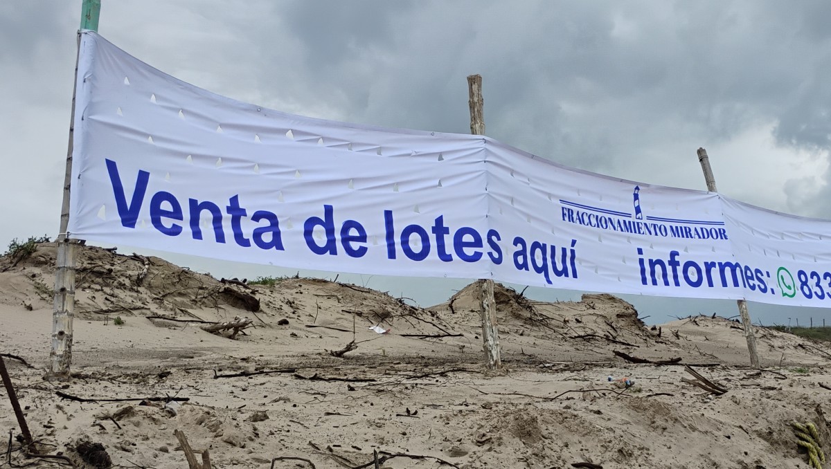 Se ofrecen terrenos para un fraccionamiento en Playa Hermosa, en el municipio de Pueblo Viejo. Veracruz. (Víctor Durán)