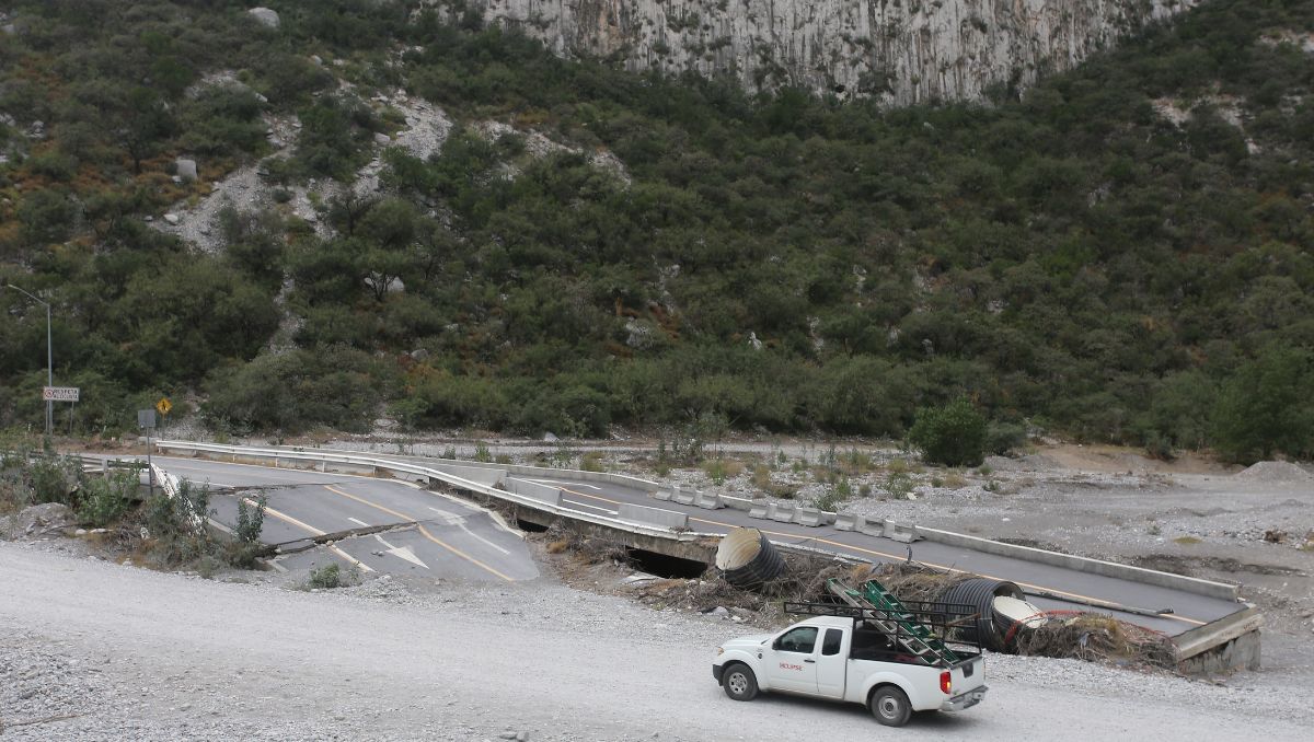 La carretera fue destruida por la tormenta Alberto | Roberto Alanís