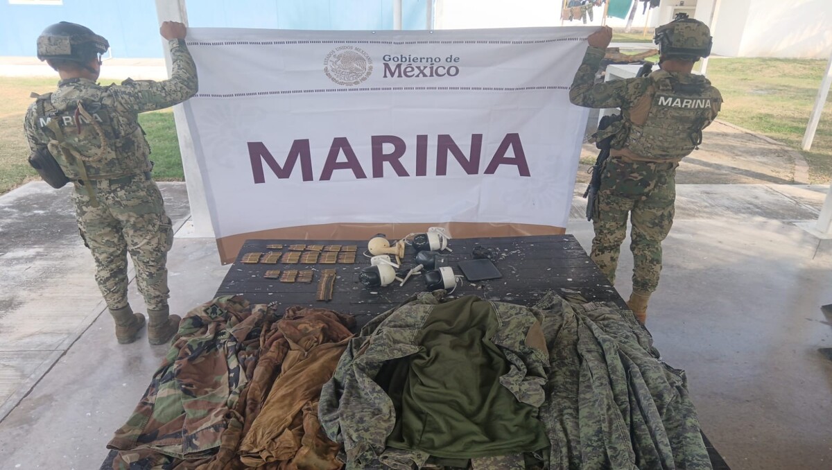Secretaria de Marina consigue asegurar cartuchos de arma en Lázaro Cárdenas, Michoacán