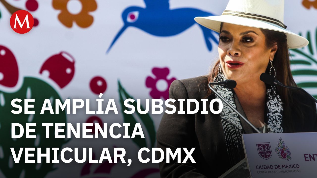 Clara Brugada dice que el subsidio a la tenencia vehicular se ampliará en la CdMx en 2026