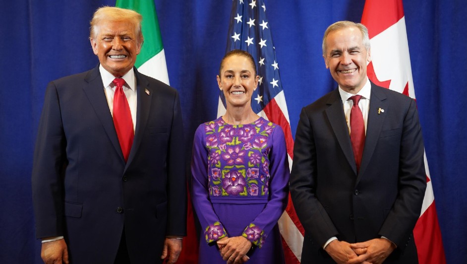 Sheinbaum se reúne con Donald Trump y Mark Carney tras el sorteo del Mundial 2026