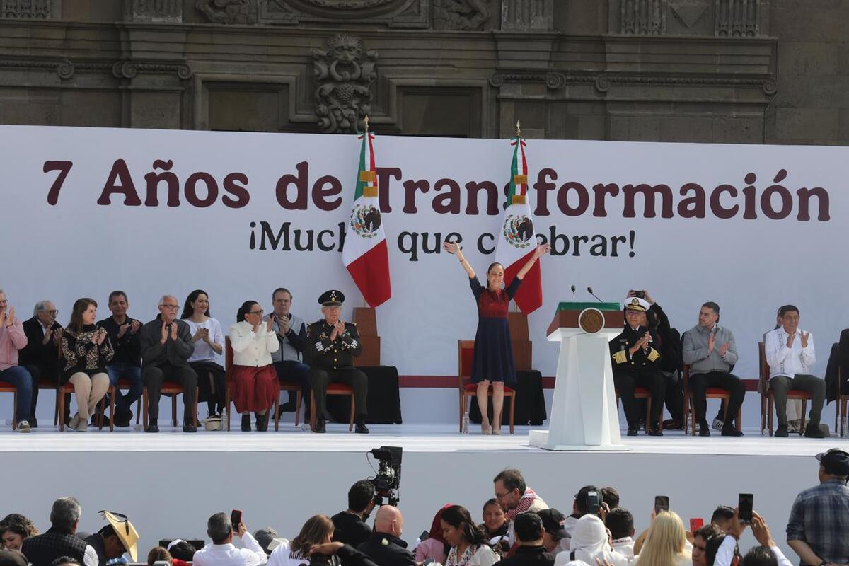 Claudia Sheinbaum celebra 7 años de la 4T en el Zócalo de CdMx | Jesús Quintanar
