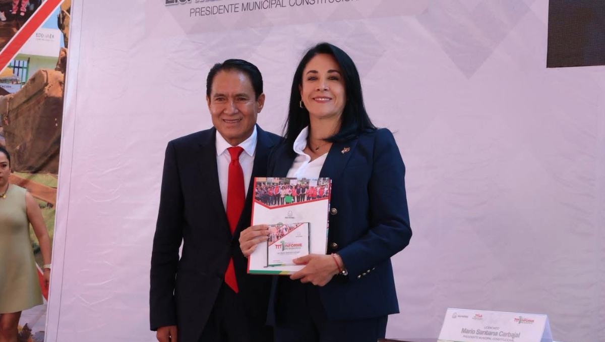 En su informe, Mario Santana reafirmó compromisos y resaltó 164 obras, 119 acciones y disminución de delitos. Especial