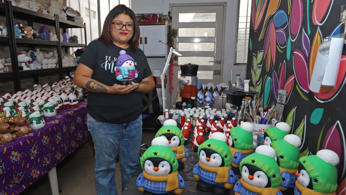 Poblana fusiona creatividad y arte para hacer figuras de cerámica | Melanie Torres