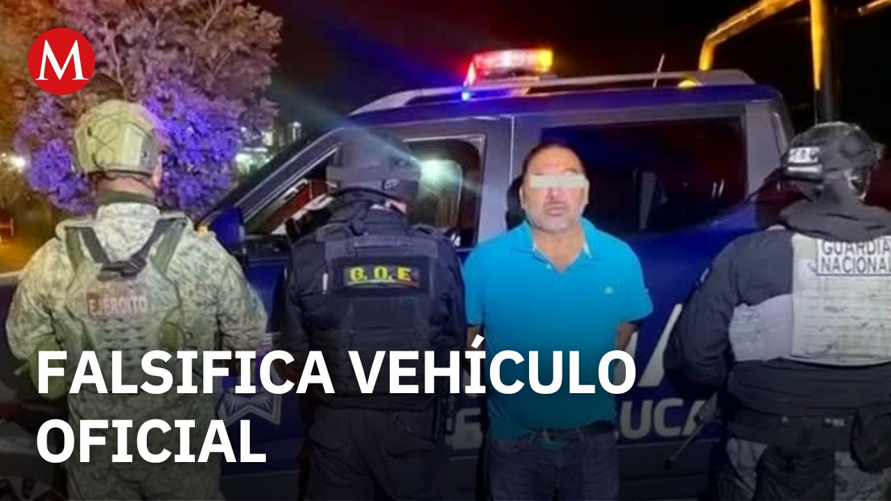 En Toluca, detienen a hombre por modificar vehículo y simular ser oficial
