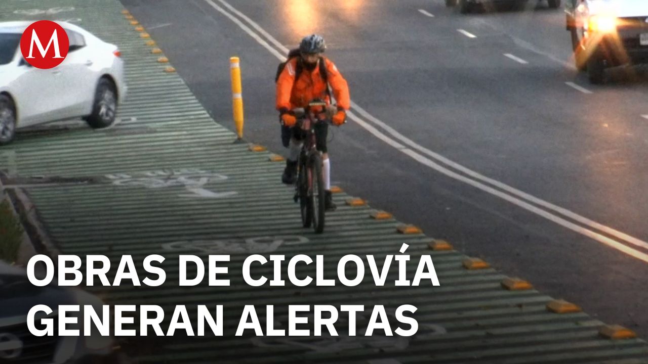 Avanza la ciclovía Gran Tenochtitlán pero usuarios alertan riesgos en entronques