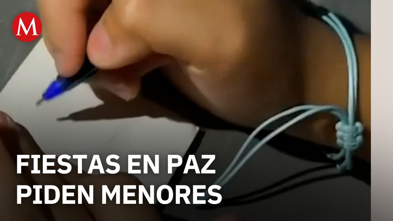 Menores en Sinaloa piden paz y seguridad durante las fiestas decembrinas