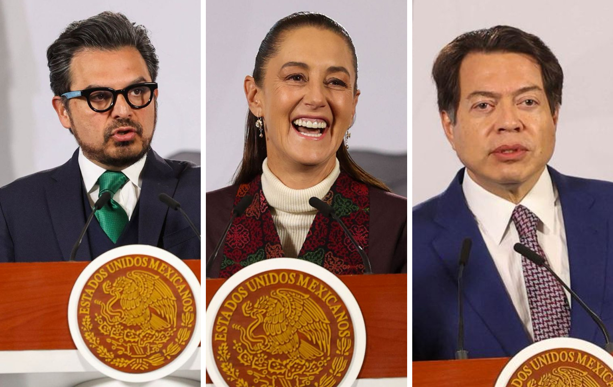 La presidenta Claudia Sheinbaum en La Mañanera del Pueblo desde Palacio Nacional. | Cuartoscuro