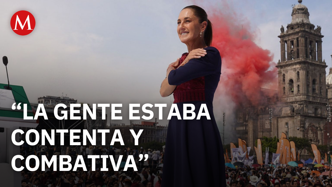 Sheinbaum agradece presencia de jóvenes en acto del Zócalo por aniversario de la 4T
