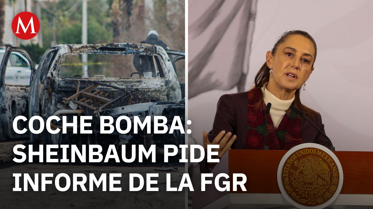 Sheinbaum pide esperar a que se haga toda la investigación por explosión de coche en Michoacán