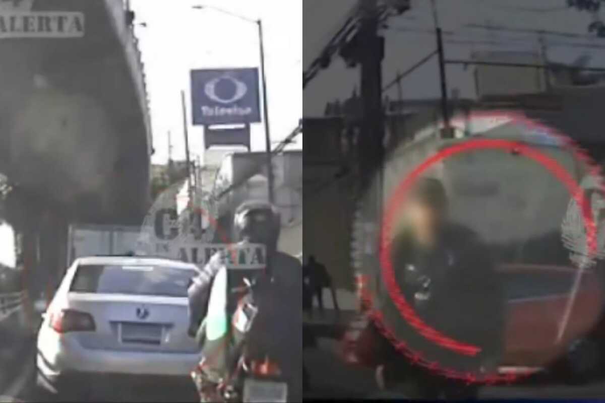 Captan en video intento de estafa bajo la modalidad 'Falso Mecánico' sobre Periférico en CdMx