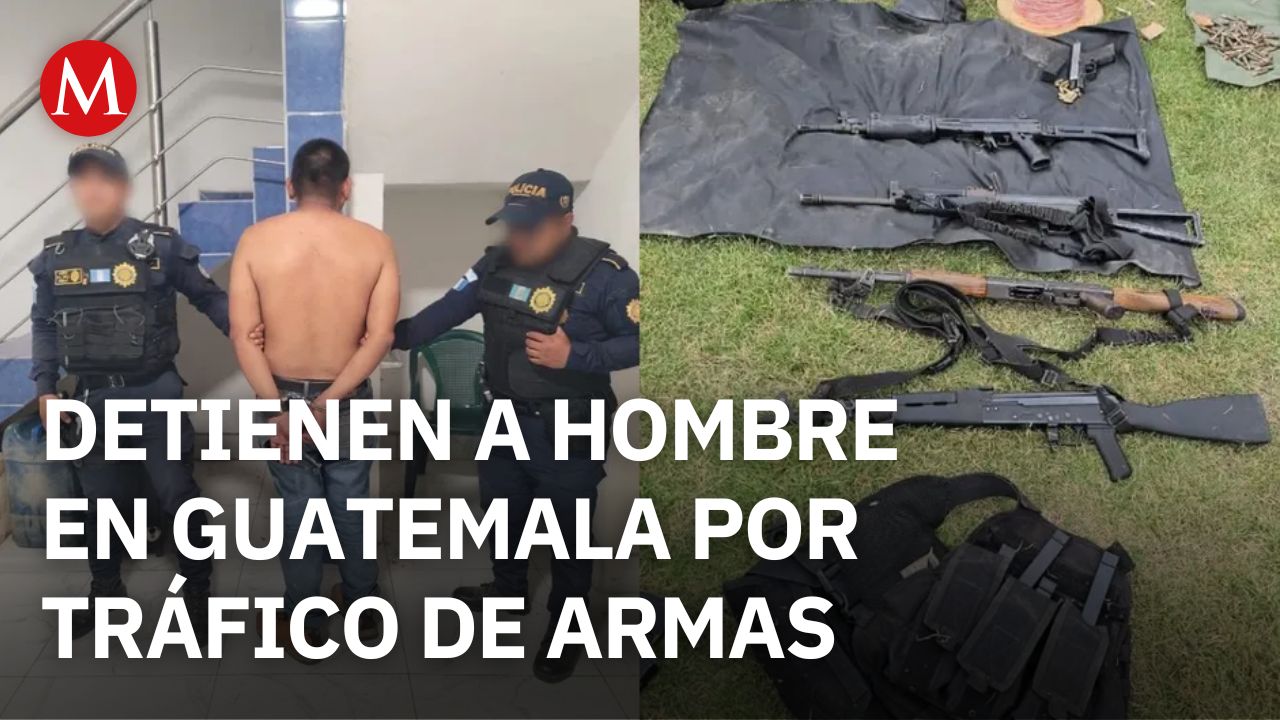 Autoridades de Guatemala detienen a un hombre que intentaba meter armas a Chiapas