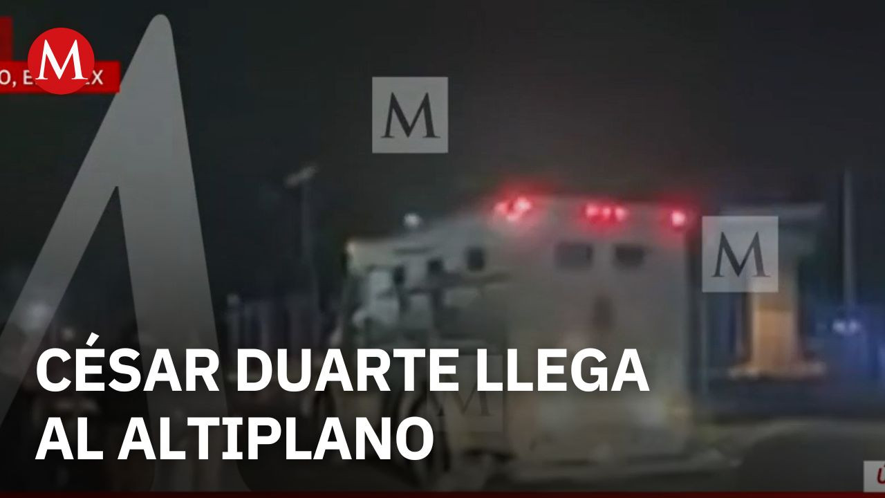 César Duarte llega al Altiplano tras ser detenido en Chihuahua