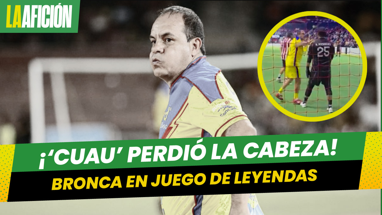 Cuauhtémoc Blanco agrede a portero de Chivas durante un partido de leyendas