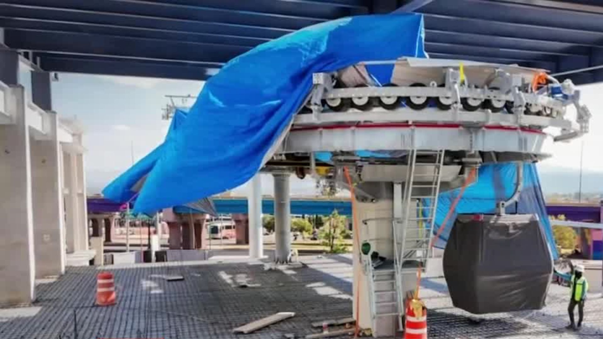 Gladyz Butanda reportan que el teleférico de Morelia tiene un avance del 60%