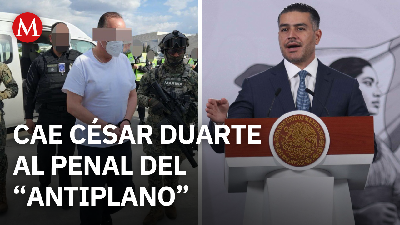 Harfuch confirma que César Duarte está en penal del Altiplano tras nueva detención