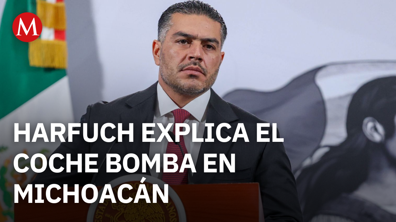 Harfuch confirma que dos personas iban a bordo del coche bomba de Coahuayana