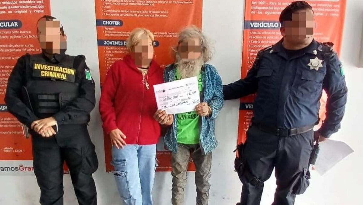 Una de las hijas del señor acudió a la corporación para recibirlo | Especial