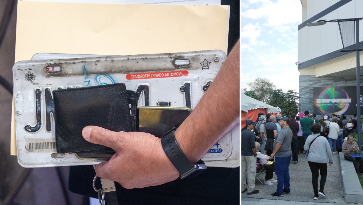 Largas filas para el trámite de cambio de placas en Jalisco; consulta cuándo es el último día (Cortesía y Salvador Romero)