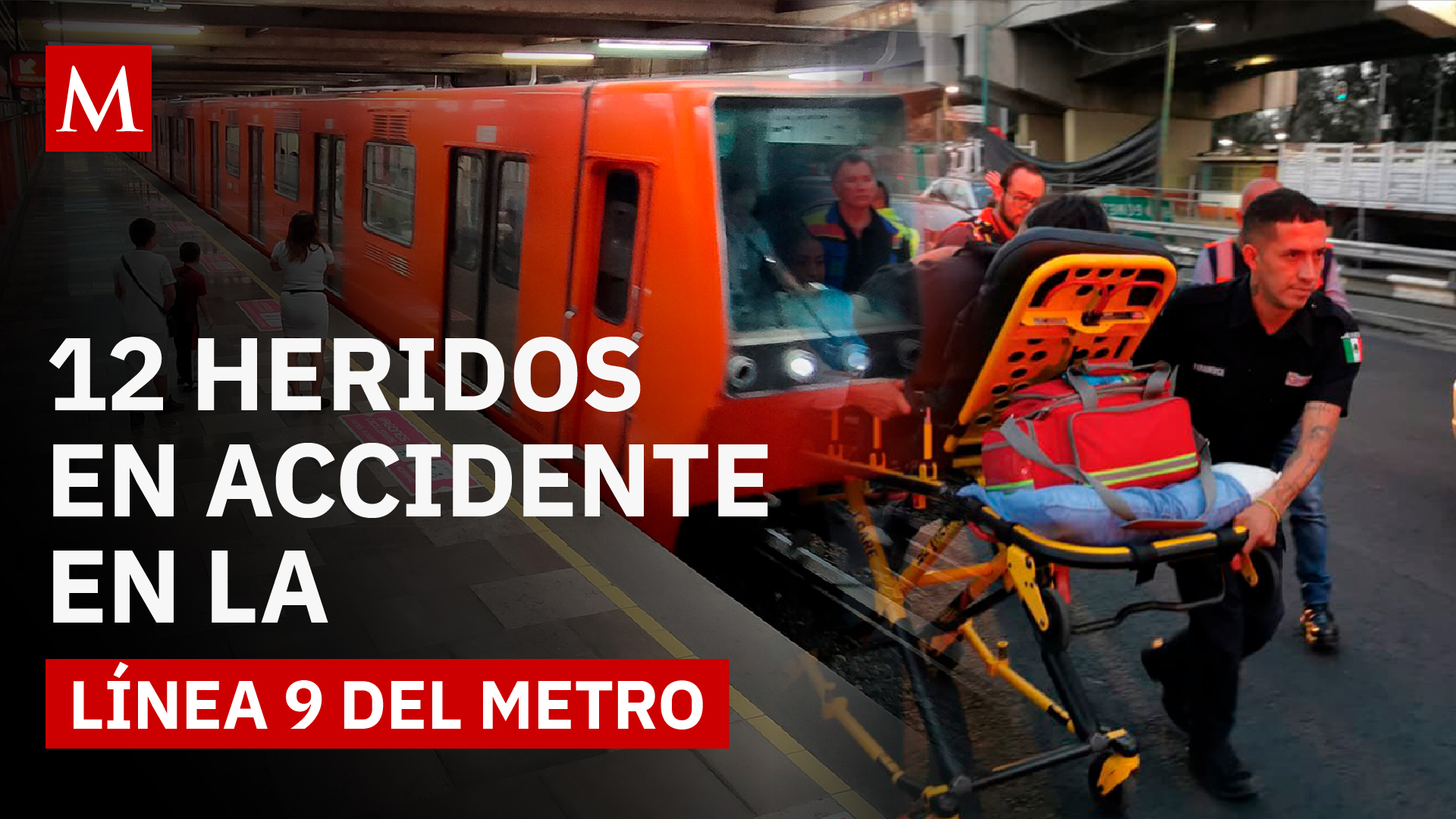 Caída en Línea 9 del Metro CdMx deja 12 heridos en estación Ciudad Deportiva