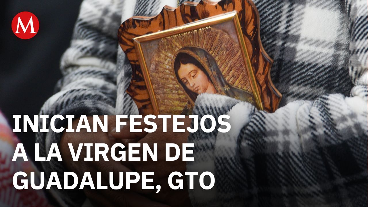 Diez mil personas inician los festejos a la Virgen de Guadalupe en Guanajuato