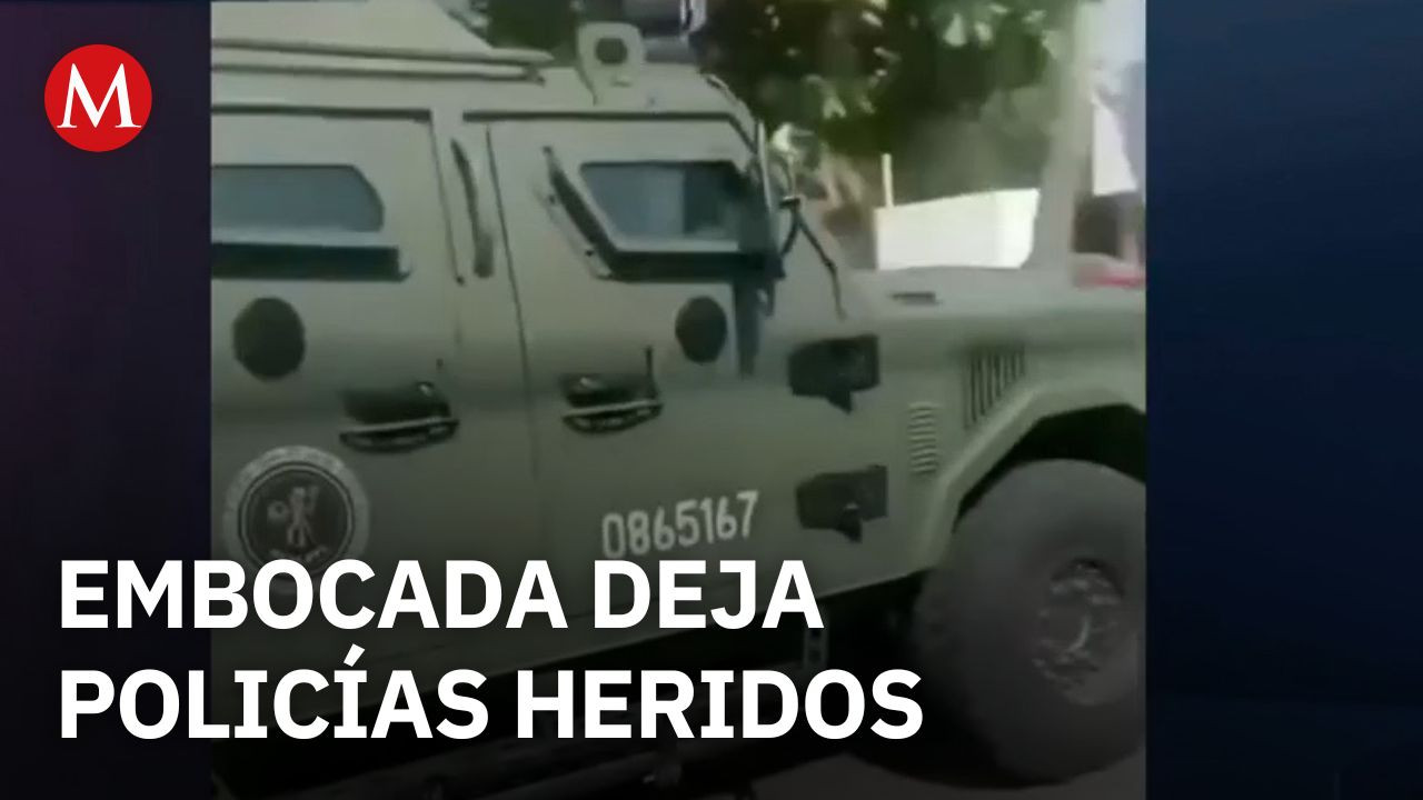 Dos policías heridos en emboscada en Apatzingán, Michoacán