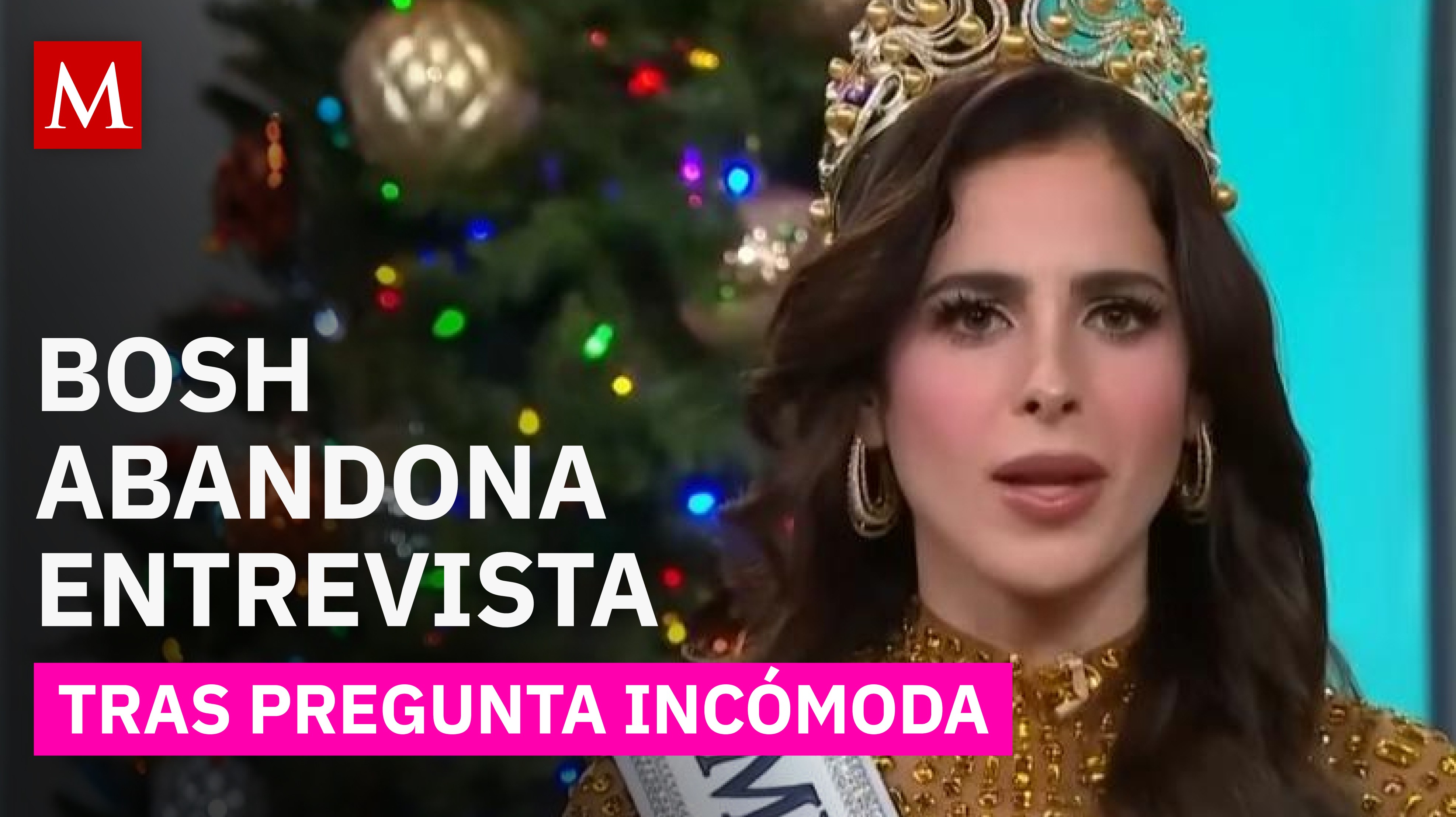 Fátima Bosch huye de entrevista al ser confrontada por demanda y reglas del certamen Miss Universo