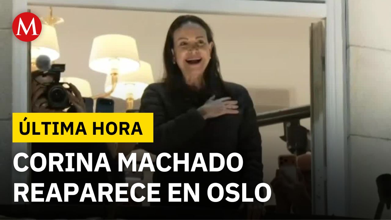 ÚLTIMA HORA: María Corina Machado aparece en Oslo tras ceremonia del Nobel