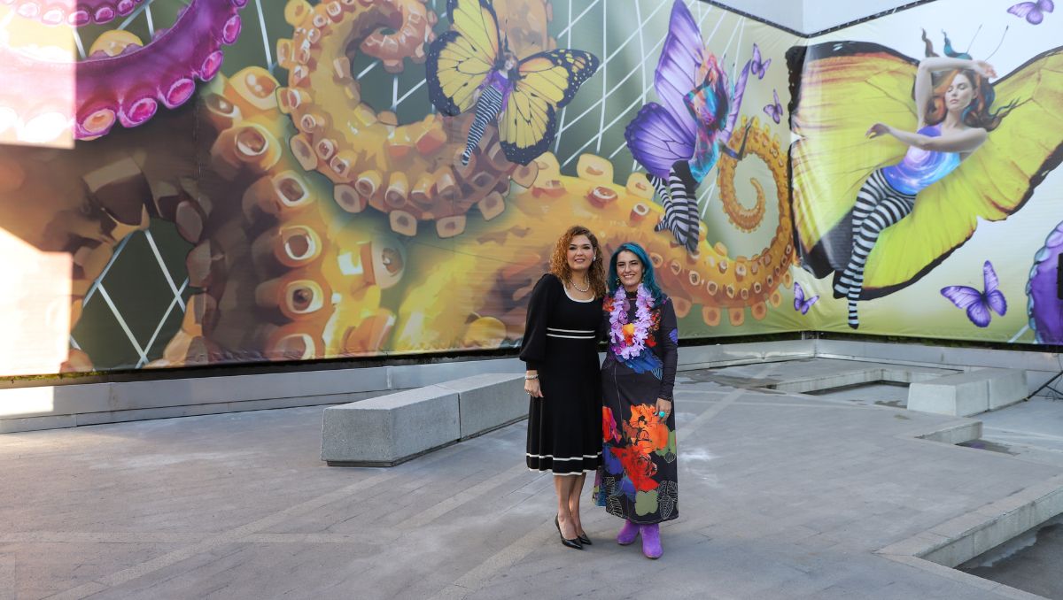 En la inauguración estuvo presente la artista Mar Botello y la presidenta magistrada Laura Perla Córdova | Especial