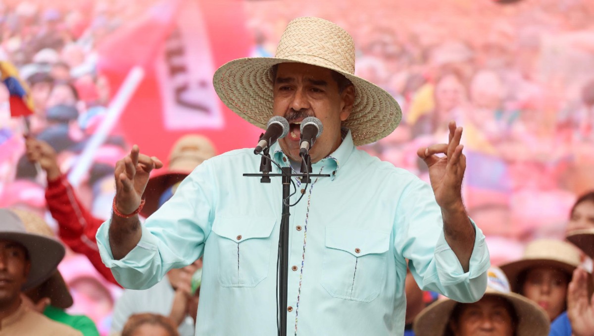 Maduro marchó en conmemoración del 166 aniversario de la Batalla de Santa Inés. | EFE