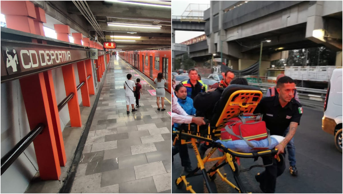 El Metro de la Ciudad de México informó que la caída de los 12 usuarios fue provocada por una persona. (Cuartoscuro | Redes sociales)