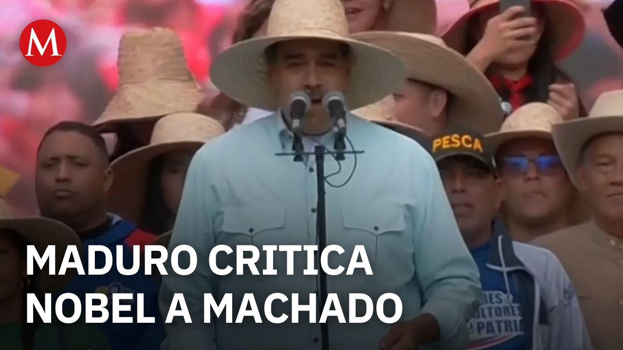 Nicolás Maduro critica Nobel otorgado a Corina Machado y lo llama plagado de sangre