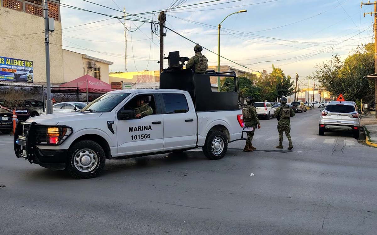 Operativo de la Marina en Gómez Palacio. | Foto: Especial
