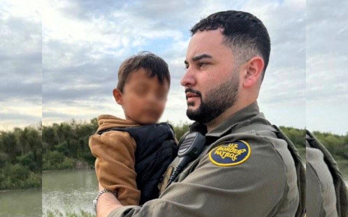 Patrulla Fronteriza rescata a menor abandonado en el río Bravo. | CBP