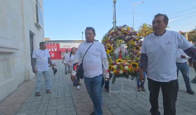 Peregrinaciones en La Villita de Pachuca. (Guadalupe Trejo)
