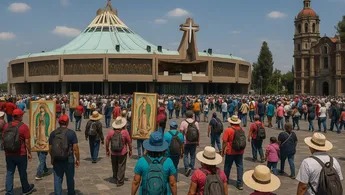 Peregrinos comienzan a llegar a la Basílica de Guadalupe