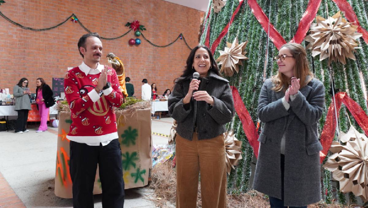 La posada navideña del Instituto Ibero contó con actividades recreativas y un bazar. Foto: (Especial)