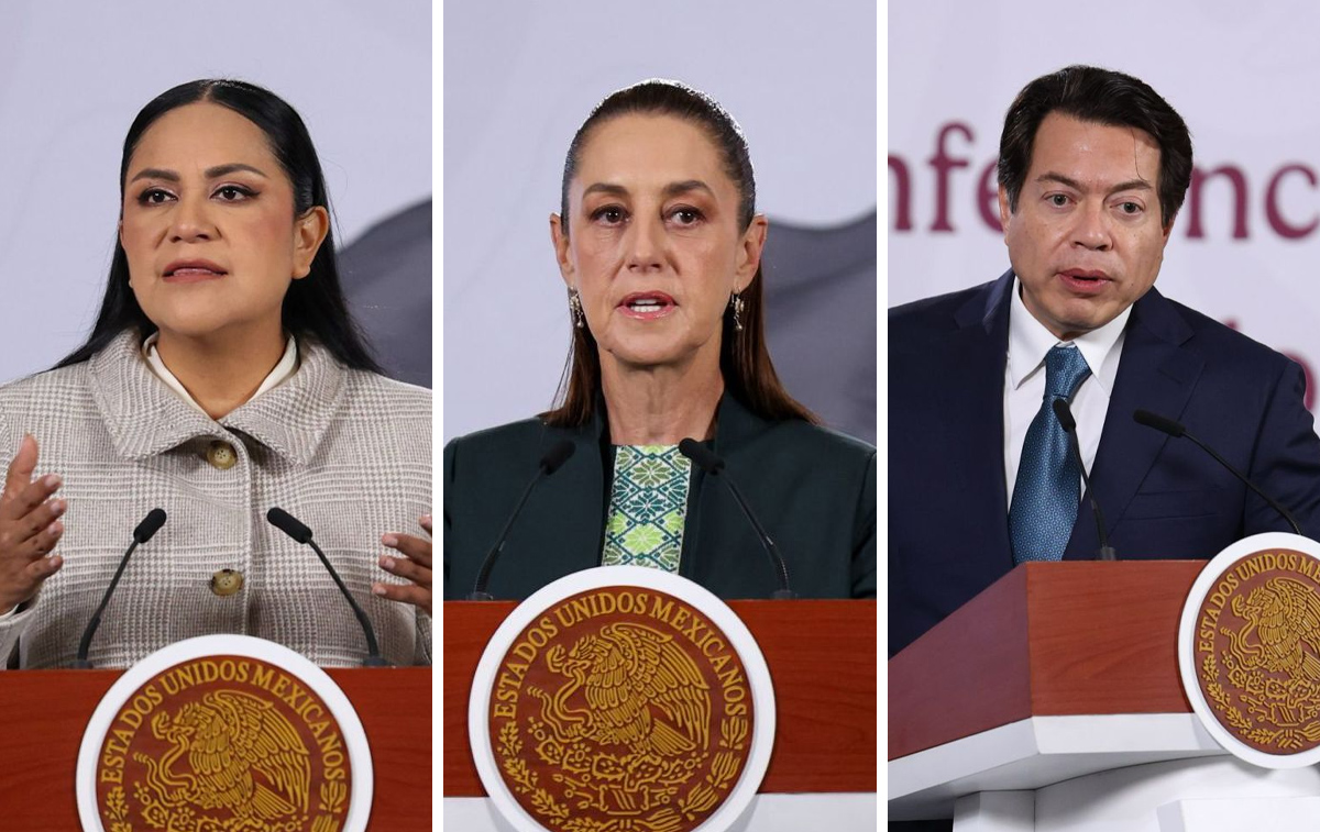 La presidenta Claudia Sheinbaum en La Mañanera del Pueblo desde Palacio Nacional. | Cuartoscuro