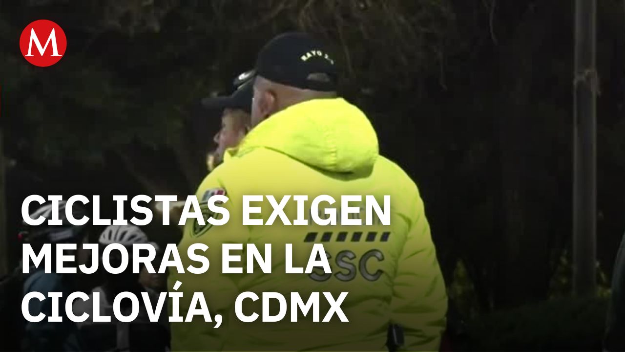 Ciclistas se protestan exigiendo mejoras en la ciclovía, Ciudad de México