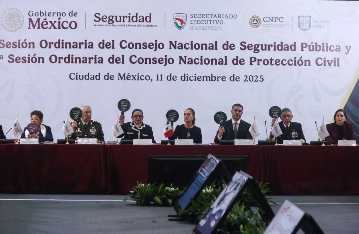 Sheinbaum agradece a Gabinete de Seguridad por reducción de incidencia delictiva: "Es un equipo probado"