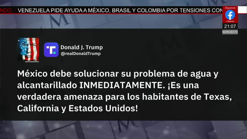 El país mexicano nos envía aguas contaminadas: Trump | Paola Barquet, 10 de diciembre de 2025